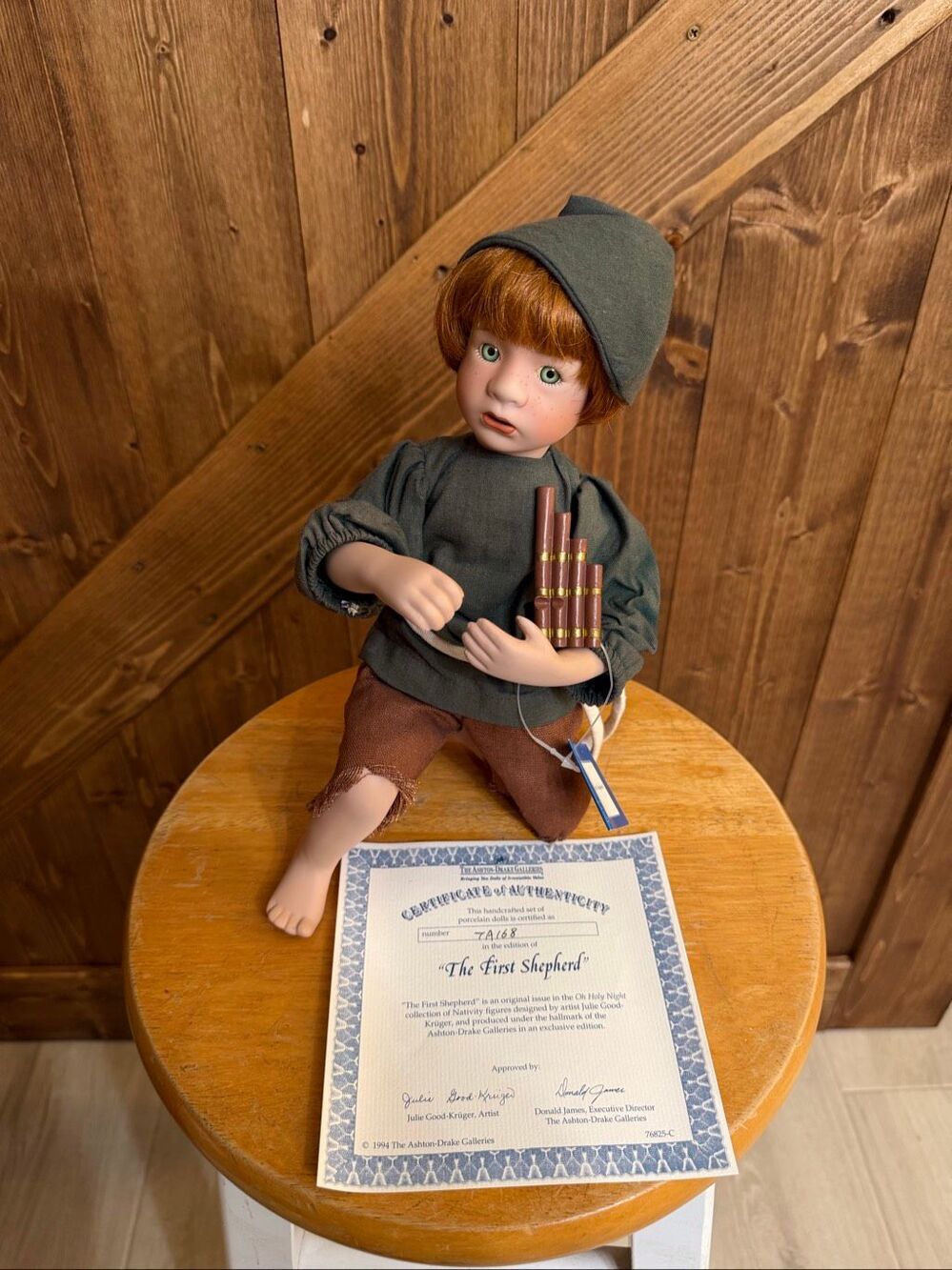 Ashton-Drake “The First Shepherd” Porcelain Doll Nativity Julie Good-Kruger (794